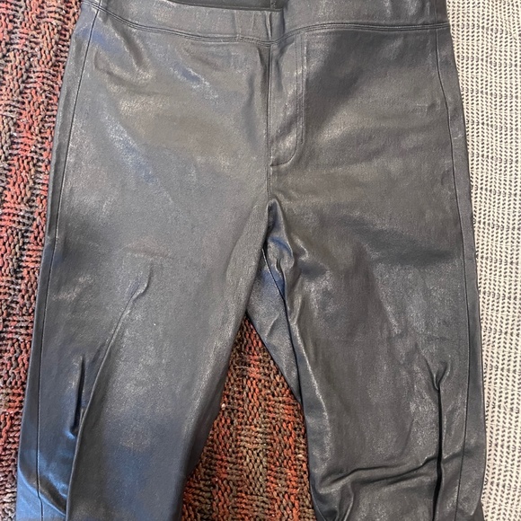 Helmut Lang Women's Black Leather Pants - Picture 1 of 2